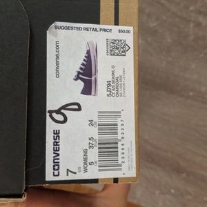 Women's size 7 Converse Charcoal BRAND NEW w/ box